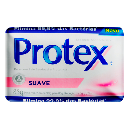 Sabonete Em Barra Antibacteriano Suave Protex Cartucho 85g